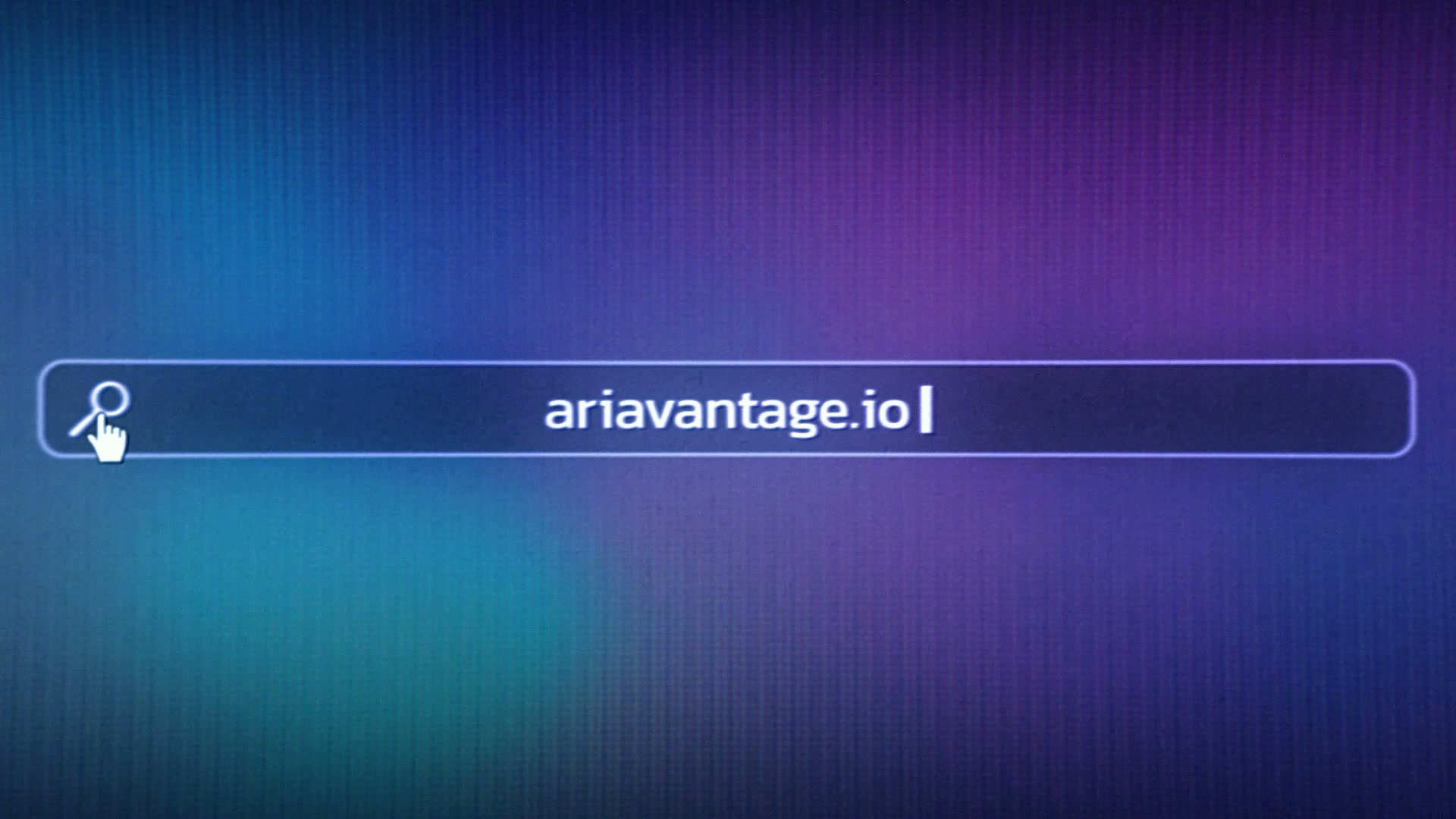 Aria Vantage web address in a search field