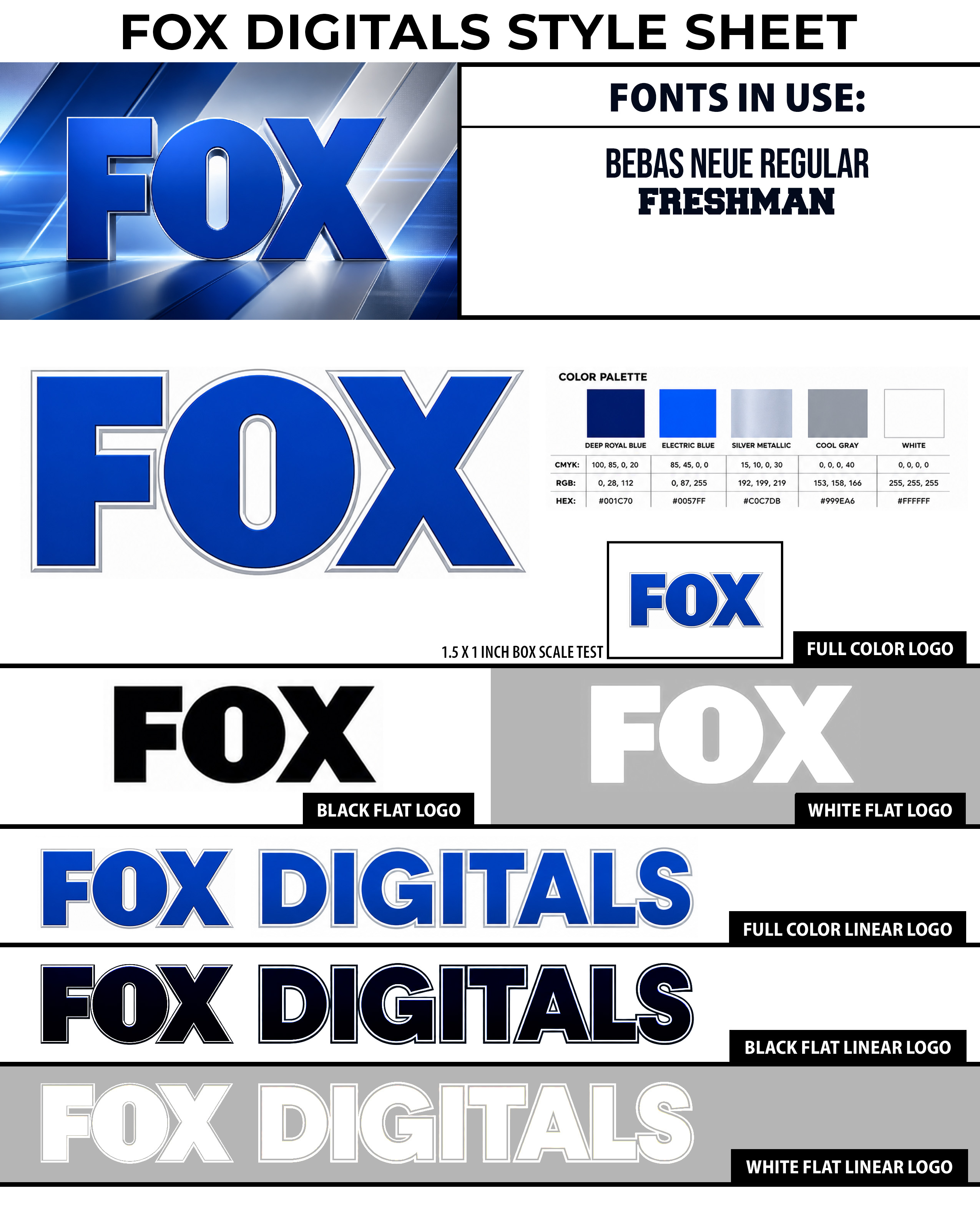 FOX Digitals Style Sheet 2022